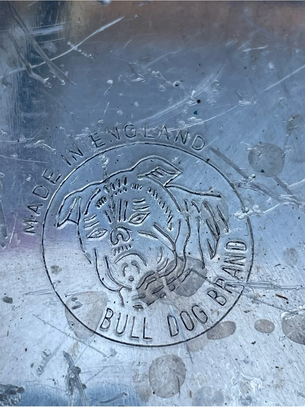 Vintage Bulldog Brand Camping Cooking Pots Aluminum Tins Pans Outdoor